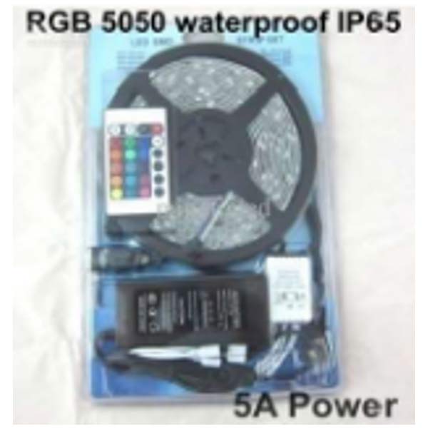 Led Strip Light Waterproof 60Led/M With Remote And Adaptor 5Meter Win Win