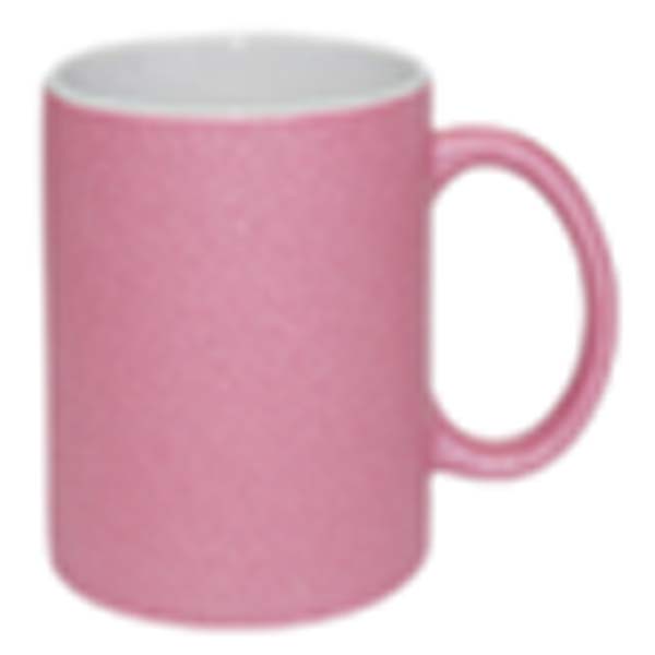 Sublimation Mug 11Oz, Glitter Pink
