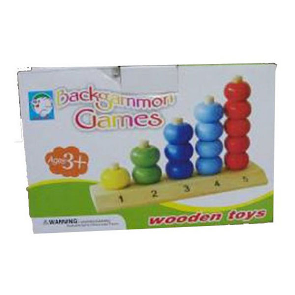 Backgammon Game Wooden - Age 3+