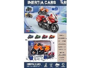 Inertia Racing Motorcycle With Light & Sound In Window Box