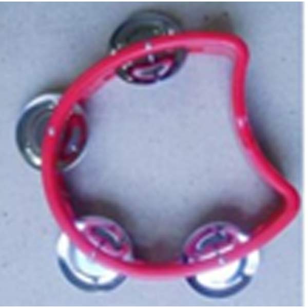 Tambourine Small Curved Shape, 4 Bell