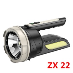 USB Type C Rechargable Big Head Torch, XPG-COB LED, 380/650lm, 300m, Uses 2X1800mah(18650) Bty, Power Bank Function