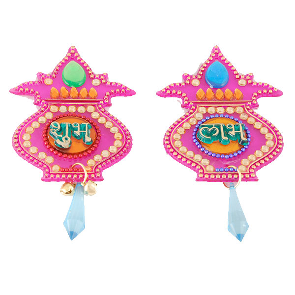 Subh Labh Ohm/Shree Decorated Set Of 2