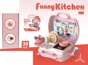 Funny Kitchen Toy Set 23Pcs/Hard Handbag