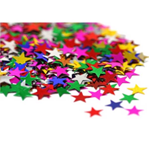 Mixed Star Confetti 14Gr/Pkt, 40Pkts/Outer