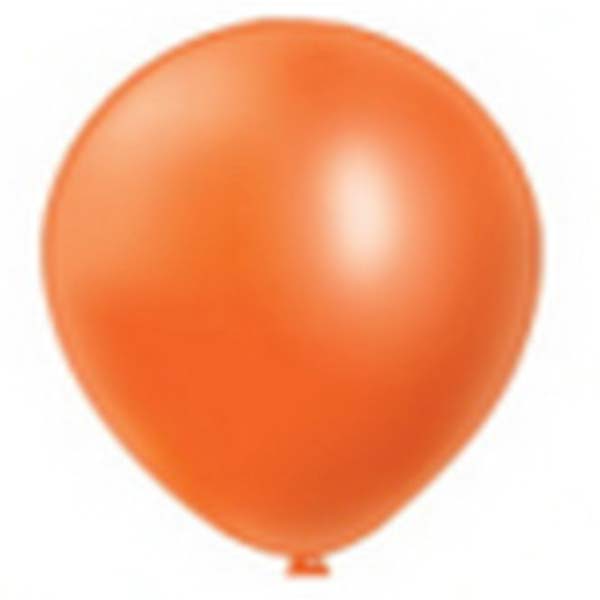 12inch Round Balloon Pearl Colours, 50Pcs/Pkt Orange