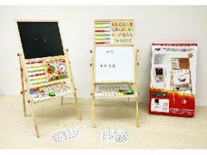 Lifting & Turning Calander, Abacus Double Sided Wooden Drawing Board