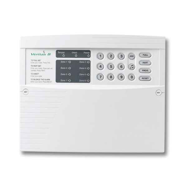Veritas 8 Zone Panel With Onboard Keypad (Included)
