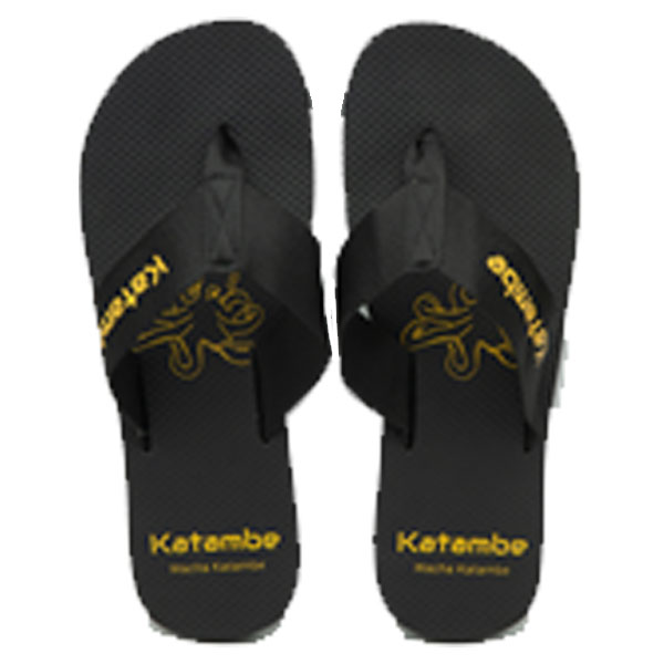 Katambe Flip-Flops, House Slippers Size 40, Black