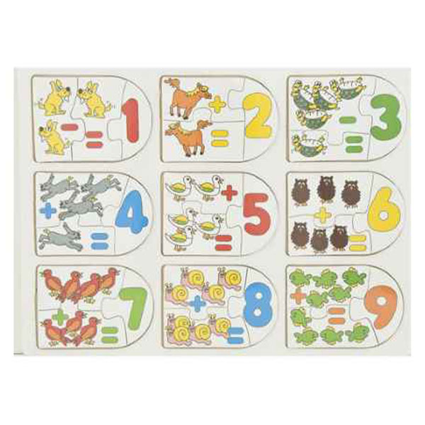 Rectangle Wooden Toy, No S 1 To 9, Jigsaw Type Addition