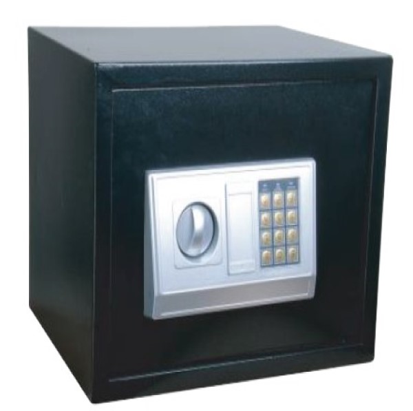 Electronic Safe 380X300X300(mm), Door/Body Thickness - 3/1.5mm, Black