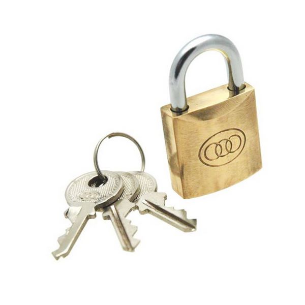 Padlock With 3 Keys 50Mm Tri Circle