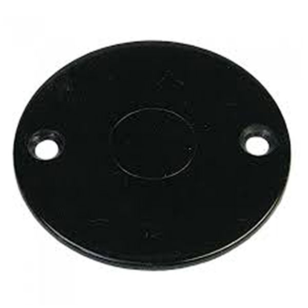 Round Cover Blanking - 65mm, Black