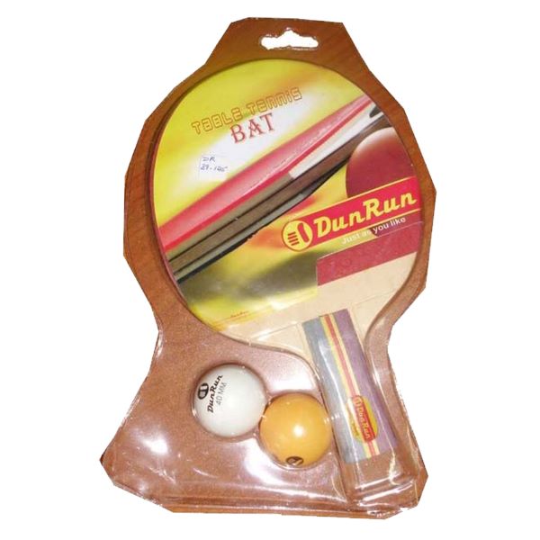 Table Tennis Bat With 2 Balls Dunrun