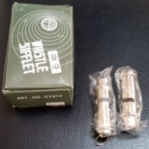 Police Type Whistles With Ring, Per Dozen