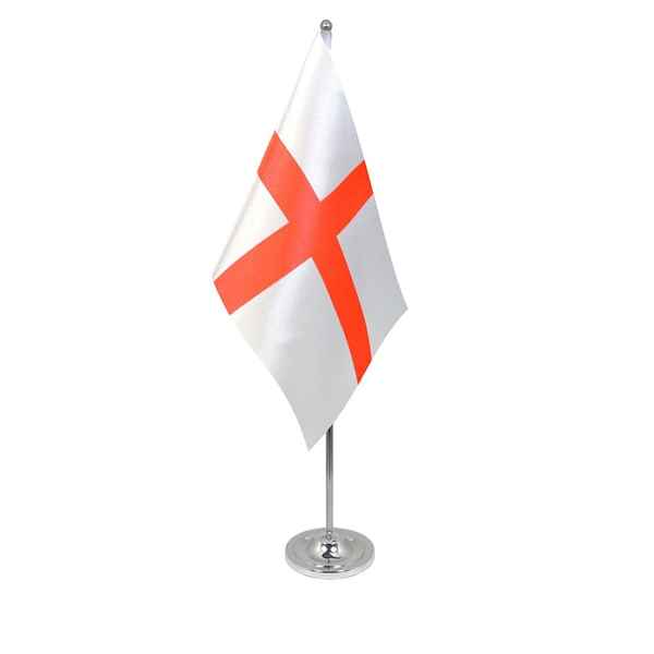 Flag With Stick And Base 6inchX9inch England