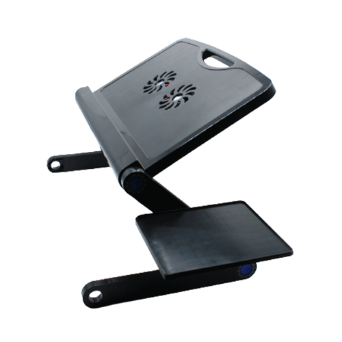 Laptop Desk Black Color Adjustable Height