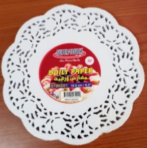 St White Doyley / Doily Paper 4.5 Inch, Pack Of 250Pcs