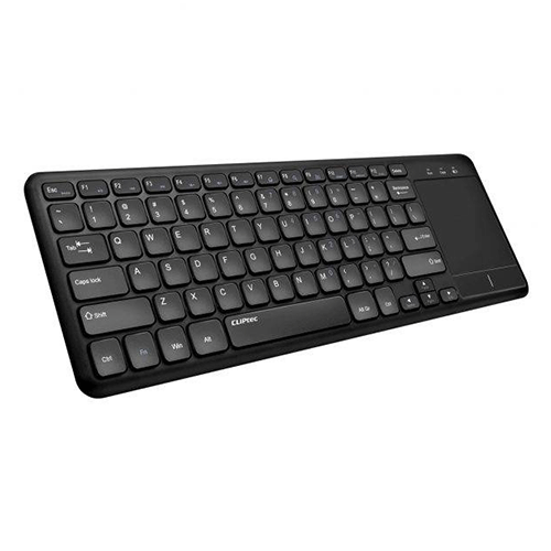 Cliptec Ultra Slim Wireless Keyboard With Touch Pad (Slimtouch-Air)-Black