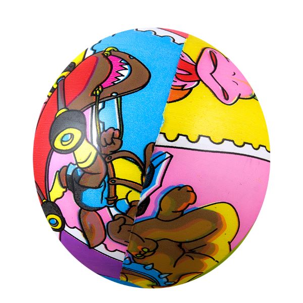 Beach Ball Asst D Designs With Jingle Inside 18inch
