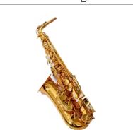 Alto Saxophone With Gold Lacquer Surface