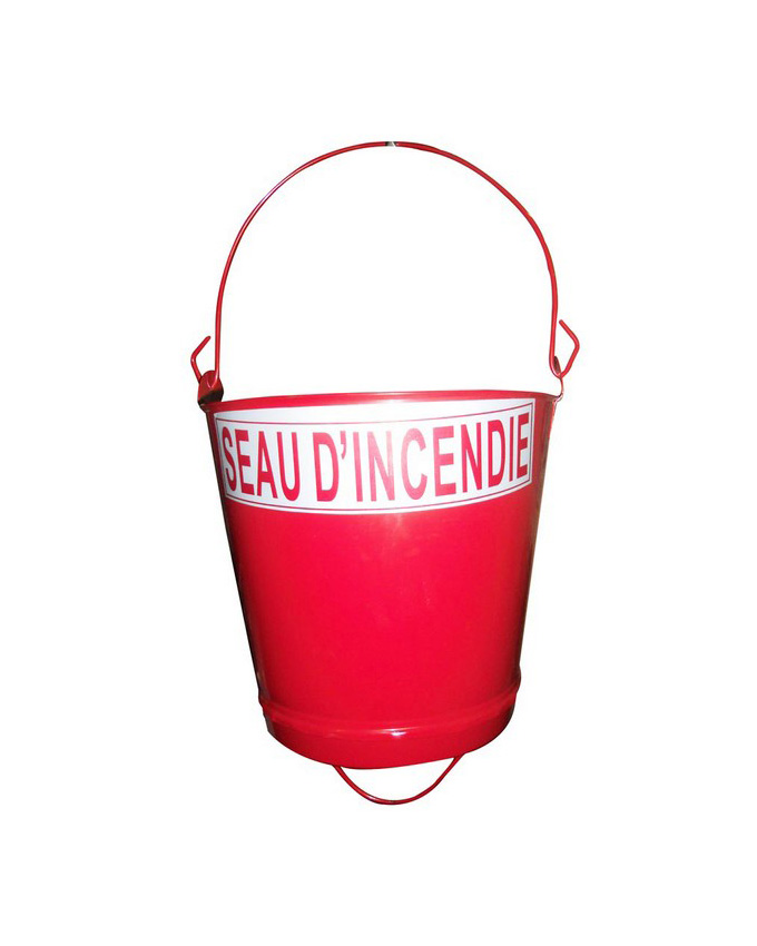 Fire Bucket Metal, W/2 Handles 10Ltr China