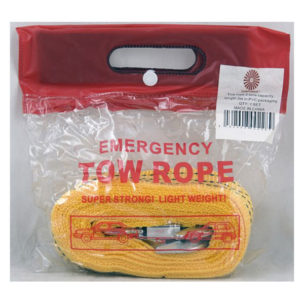 Tow Rope 3 Tons On Blister Pack 3M Yellow