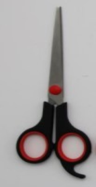 Scissor Stainless Steel 6.5 Inch With Tail Handle On Card Hanging