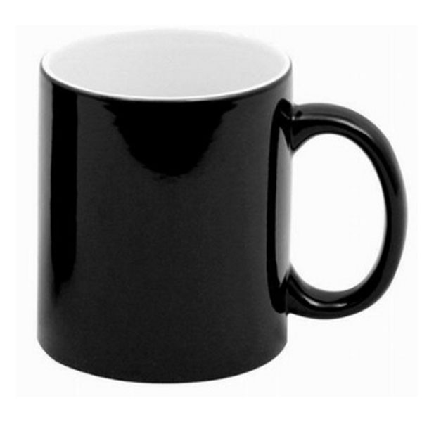 Black Ceramic Magic Mug Matt 11Oz