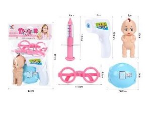 Doctor Play Set, 5Pcs/Set On PVC Header Bag