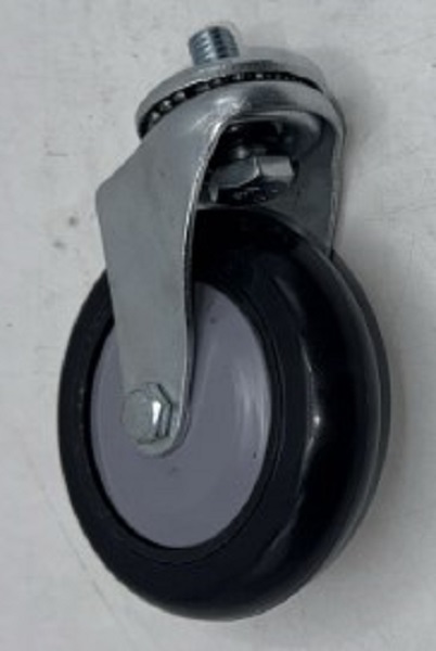 4 Inch PU Front & Rear Spare Wheel For Single Shopping Trolley