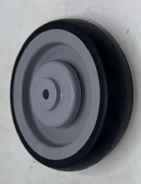 5 Inch PU Front & Rear Spare Wheel For Double Shopping Trolley