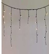24V DC Icicle Light 600X52cm, 180 Light Warmwhite