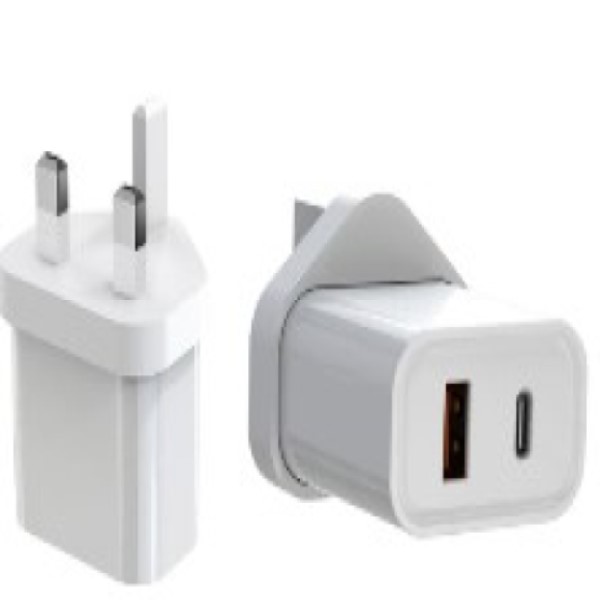 BT Plug Charger QC3.0 Pls Type C PD20W, PP Bag, Terabit