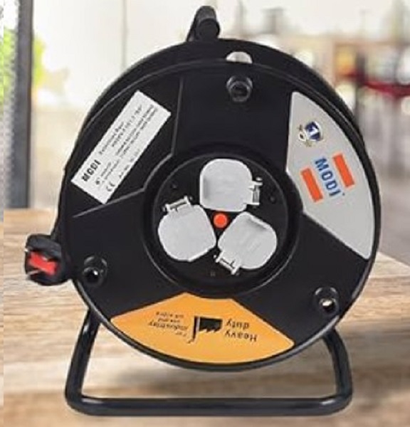 Heavy Duty Extension Reel 3X2.5mm, 50 Meter With 3X13A Sockets, Modi