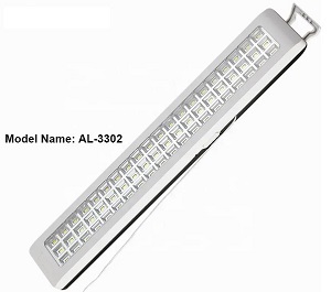 AC Powered LED Rechargable Light Daylight 60Led, 1.5ft, With Handle & Mounting
