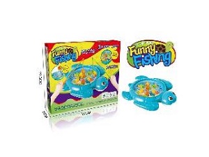 Battery Operated Funny Fishing Game (Fish Picking From Turtle Back) In Color Box
