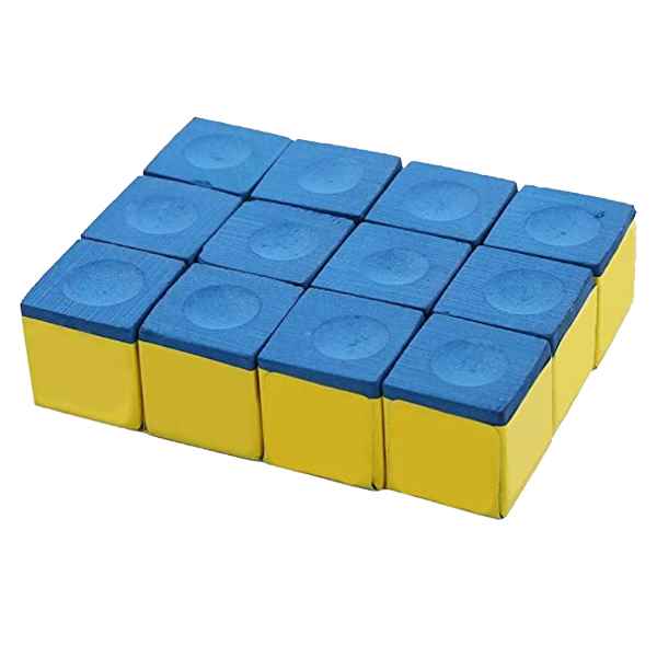 Pool Cue Chalk. 12Pcs In A Pack. Blue