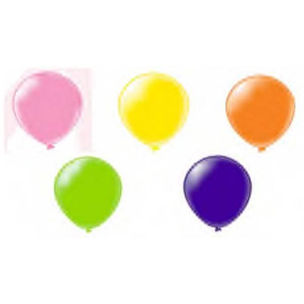 12inch Round Balloon Standard And Pastel Assorted Colours 50Pcs/Pkt