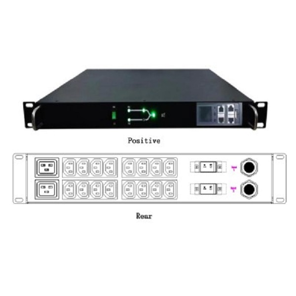 7.7kW Single-Phase ATS Switch PDU 2XIEC309 32A Blue Input