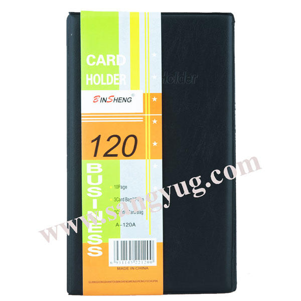 BUSINESS CARD HOLDER 120 CARD, 10PGS., BINSHENG