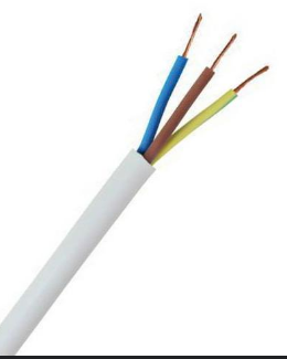 White Flex Cable, 3 Core 1.5Mm2