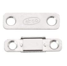 Magnetic Catch - Ultra Slim - Magnet inset (with screws) - Nickel Plated, Ebco