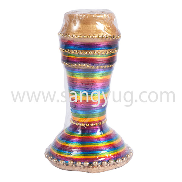 Standing Clay Decorated Diwa Medium - 16cm