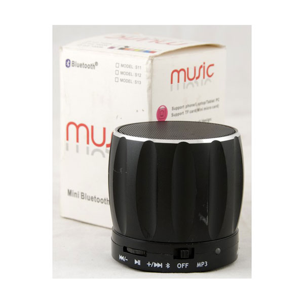 Bluetooth Speaker Tf Card+Handsfree+Fm Radio+Voice Reminding+Audio Input Bt-2 Black