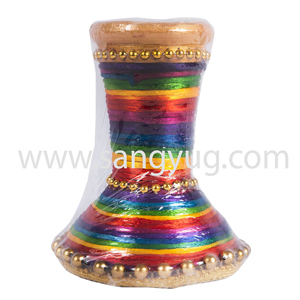 Standing Clay Decorated Diwa Small - 10cm