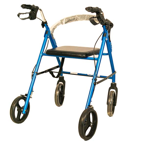 Aluminium Rollator With Armrest And Legrest, 4 Wheels, Foldable BT808L