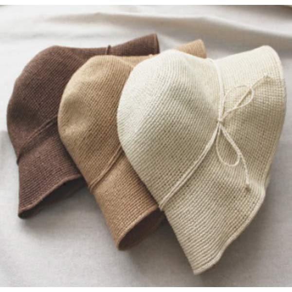 Women Hat (Tissue Exterior: Natural Vegetation, Outside Fabric: Papyrus), 3 Colors