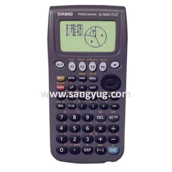 7Kb Casio Fx7400 Batt, Scientific Calculator
