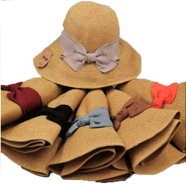 Women Hat Size 57cm, UV Cut 6 Color, 80% Paper, 20% Polyester